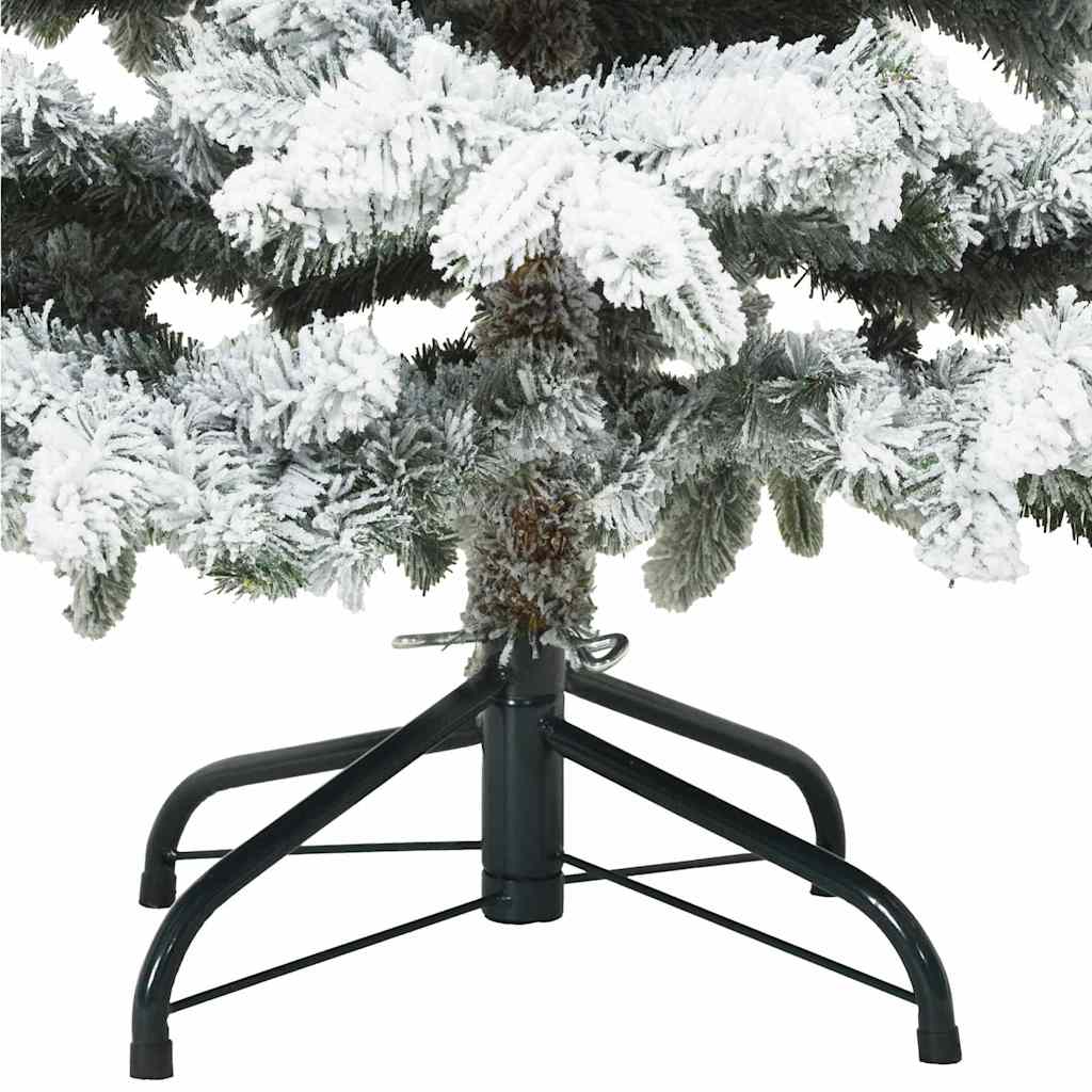 Mű karácsonyfa 150 LED-del állvánnyal Fehér 120 cm PE és PVC