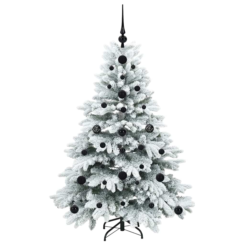 Mű karácsonyfa 150 LED-del állvánnyal Fehér 120 cm PE és PVC
