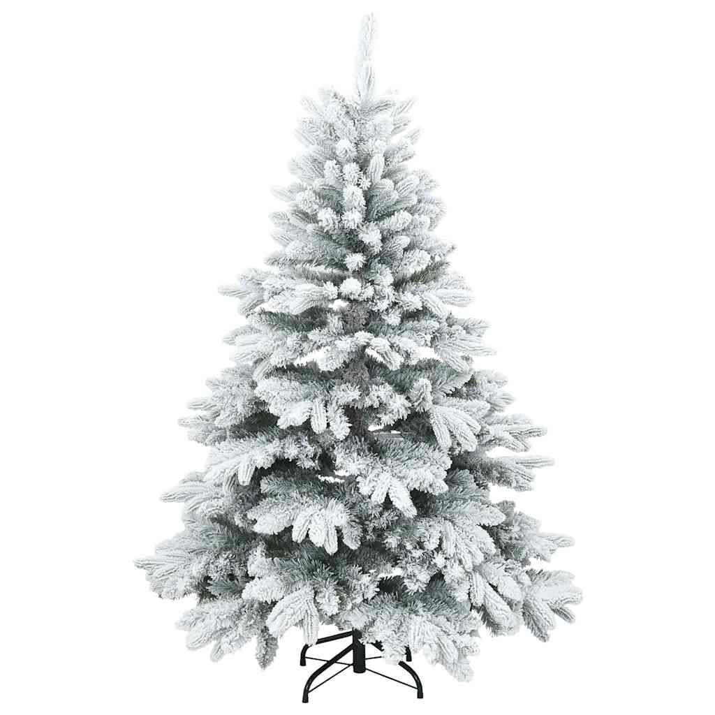 Mű karácsonyfa 150 LED-del állvánnyal Fehér 120 cm PE és PVC