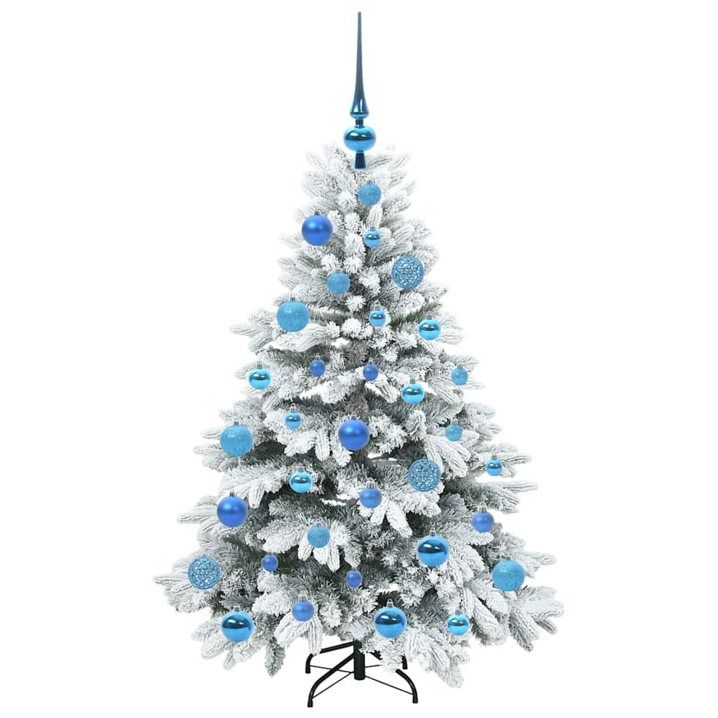 Mű karácsonyfa 150 LED-del állvánnyal Fehér 120 cm PE és PVC