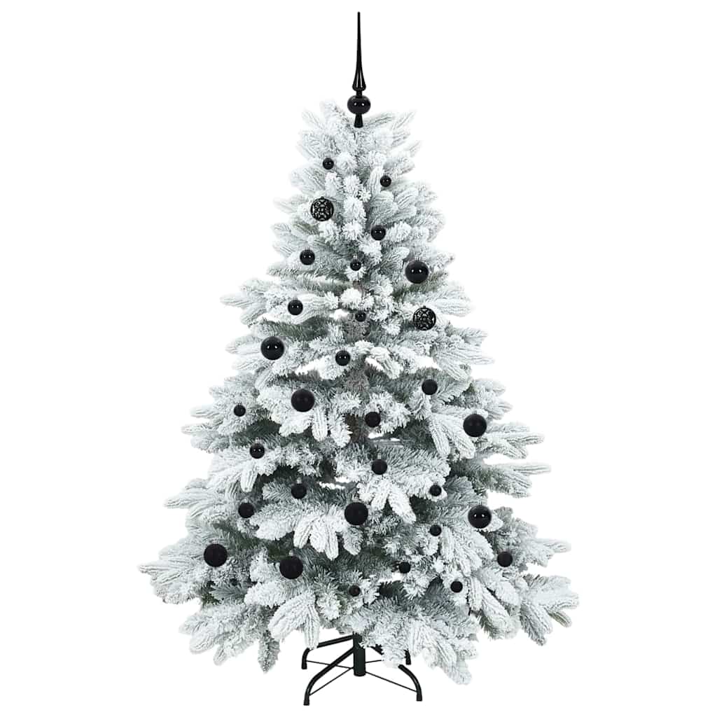 Mű karácsonyfa 150 LED-del állvánnyal Fehér 150 cm PE és PVC