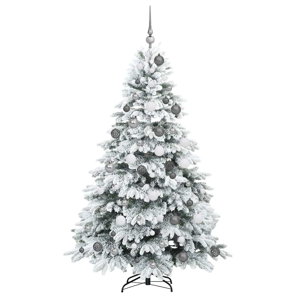 Mű karácsonyfa 300 LED-del állvánnyal Fehér 180 cm PE és PVC
