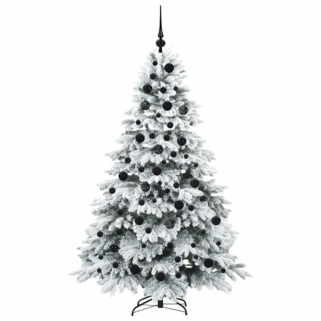 Mű karácsonyfa 300 LED-del állvánnyal Fehér 180 cm PE és PVC