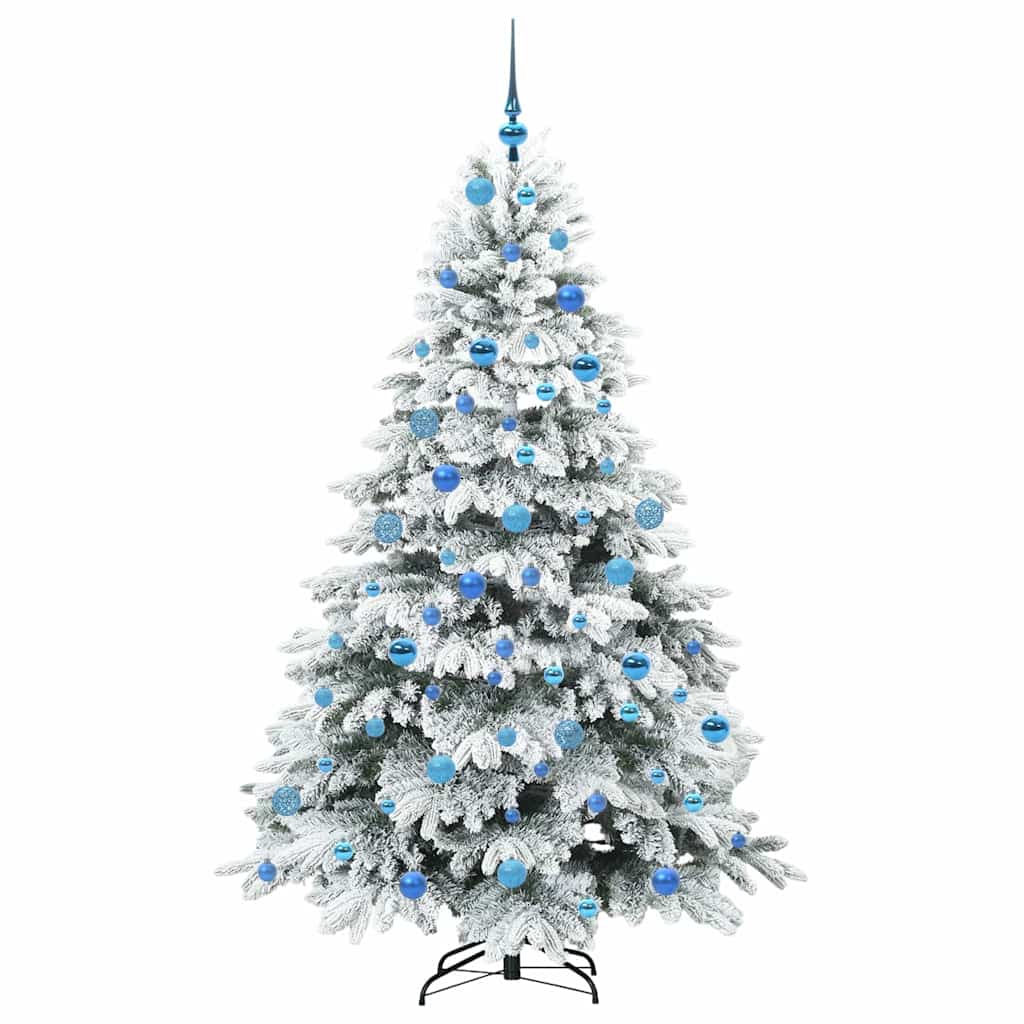 Mű karácsonyfa 300 LED-del állvánnyal Fehér 180 cm PE és PVC