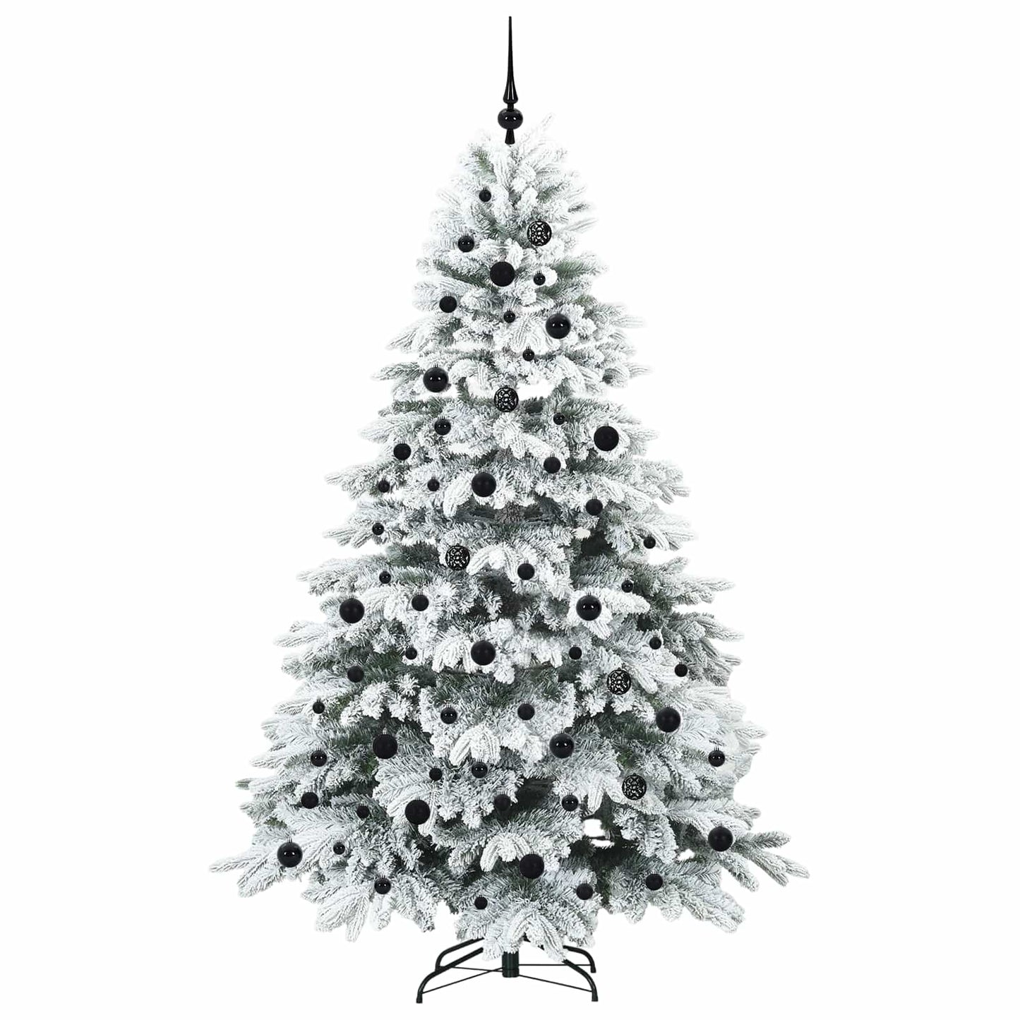 Mű karácsonyfa 300 LED-del állvánnyal Fehér 210 cm PE és PVC