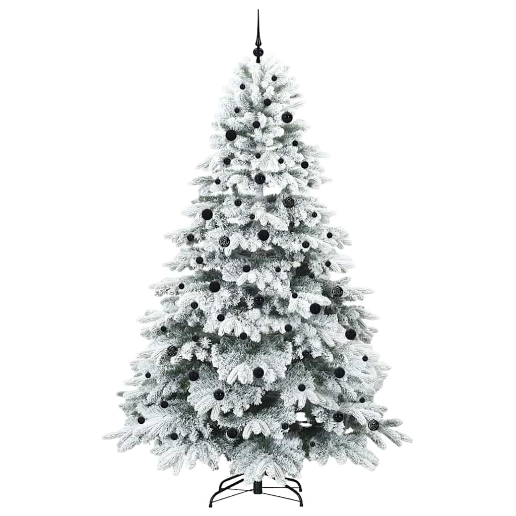 Mű karácsonyfa 300 LED-del állvánnyal Fehér 240 cm PE és PVC