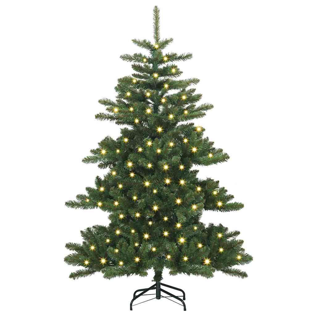 Műanyag Hajtogatós Karácsonyfa 150 LED-del Zöld 150 cm PVC