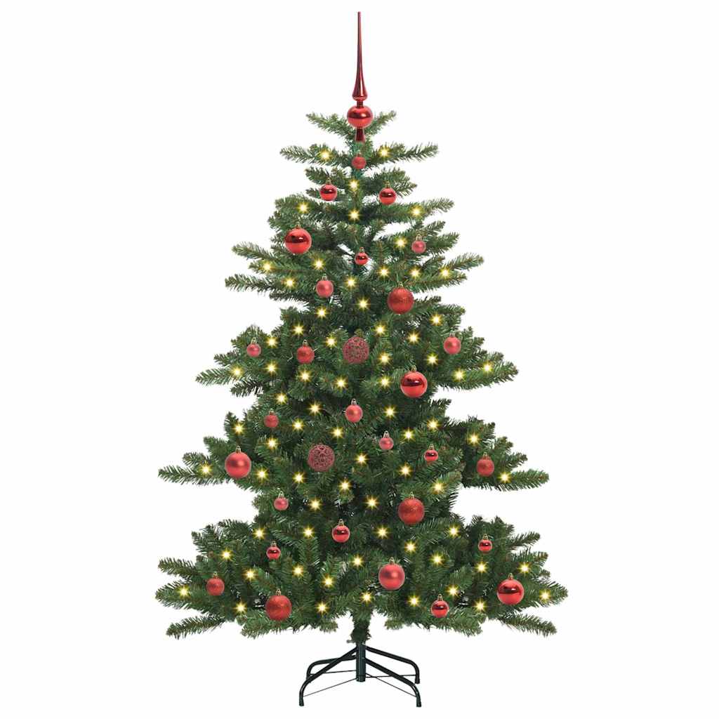 Műanyag Hajtogatós Karácsonyfa 150 LED-del Zöld 150 cm PVC