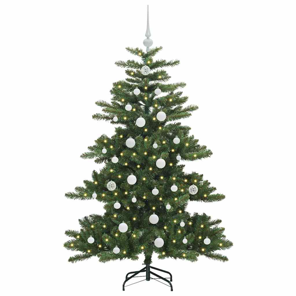 Műanyag Hajtogatós Karácsonyfa 150 LED-del Zöld 150 cm PVC