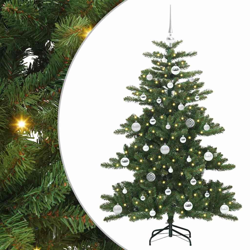 Műanyag Hajtogatós Karácsonyfa 150 LED-del Zöld 150 cm PVC