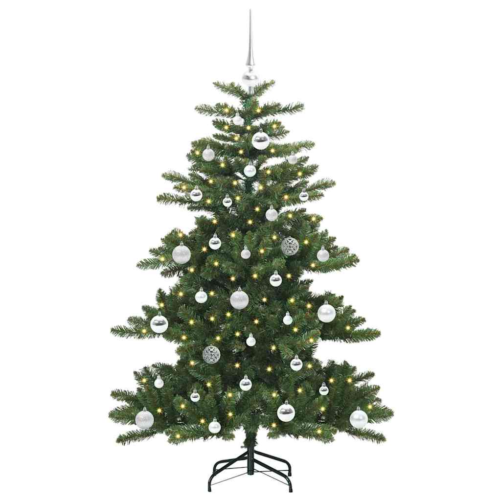 Műanyag Hajtogatós Karácsonyfa 150 LED-del Zöld 150 cm PVC