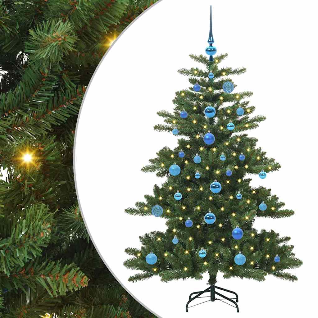 Műanyag Hajtogatós Karácsonyfa 150 LED-del Zöld 150 cm PVC