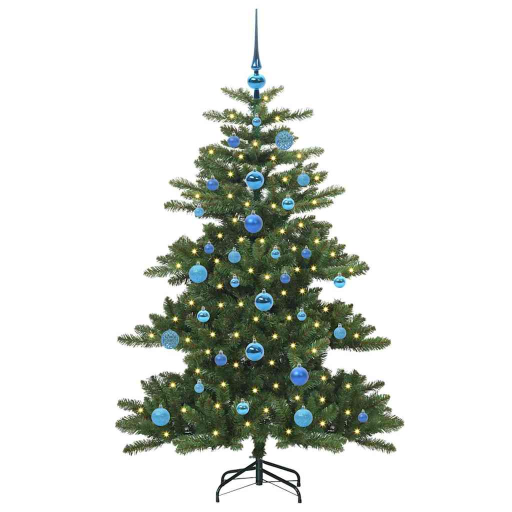 Műanyag Hajtogatós Karácsonyfa 150 LED-del Zöld 150 cm PVC