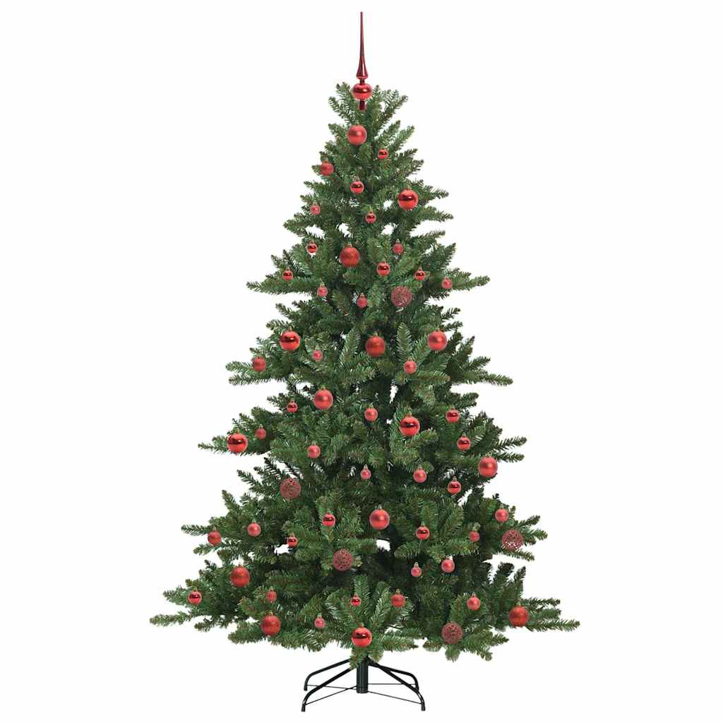 Műanyag Hajtogatós Karácsonyfa 300 LED-del Zöld 180 cm PVC