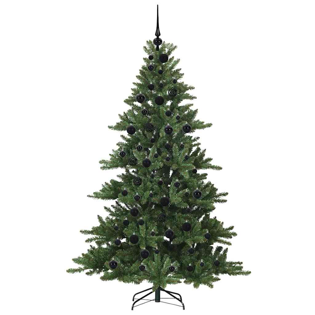 Műanyag Hajtogatós Karácsonyfa 300 LED-del Zöld 180 cm PVC