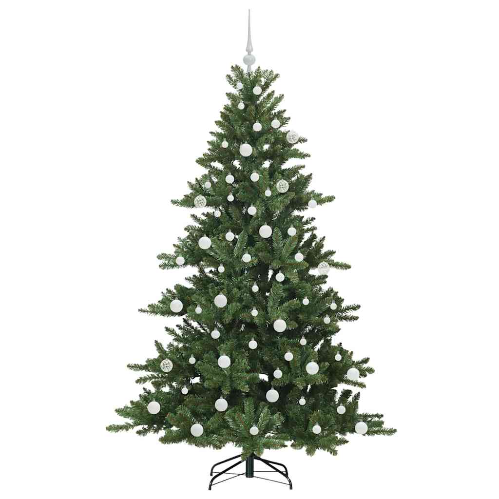 Műanyag Hajtogatós Karácsonyfa 300 LED-del Zöld 180 cm PVC