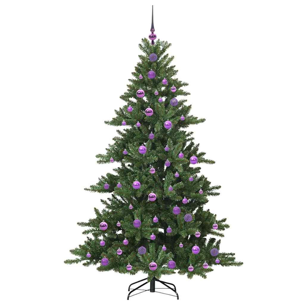 Műanyag Hajtogatós Karácsonyfa 300 LED-del Zöld 180 cm PVC