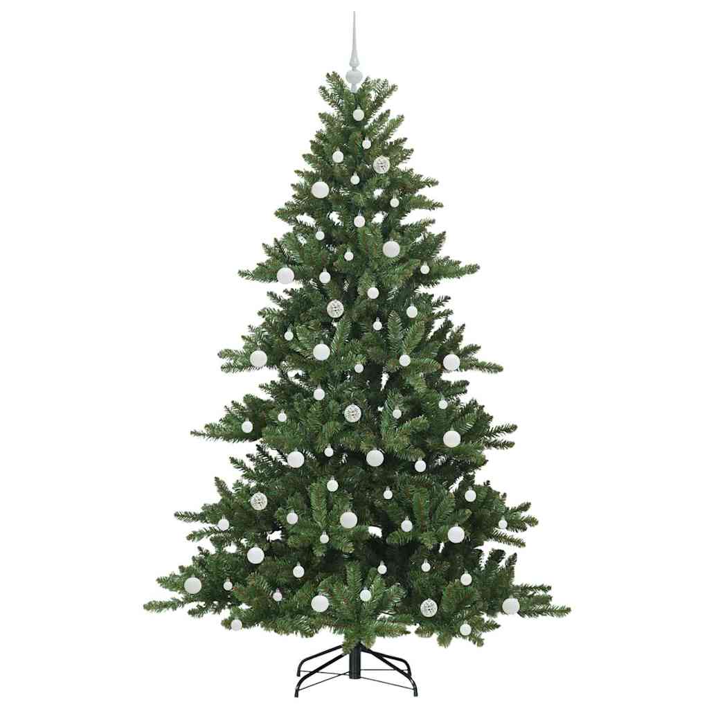 Műanyag Hajtogatós Karácsonyfa 300 LED-del Zöld 210 cm PVC