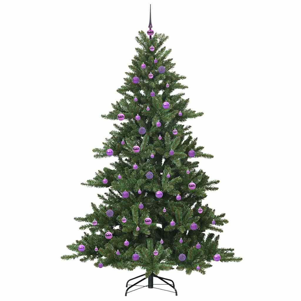 Műanyag Hajtogatós Karácsonyfa 300 LED-del Zöld 210 cm PVC