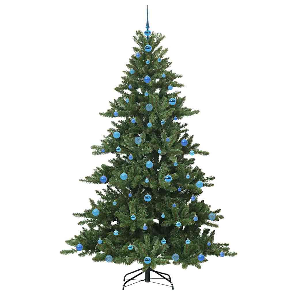 Műanyag Hajtogatós Karácsonyfa 300 LED-del Zöld 210 cm PVC