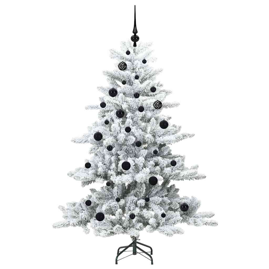 Műanyag Hajtogatós Karácsonyfa 150 LED-del Fehér 150 cm PVC