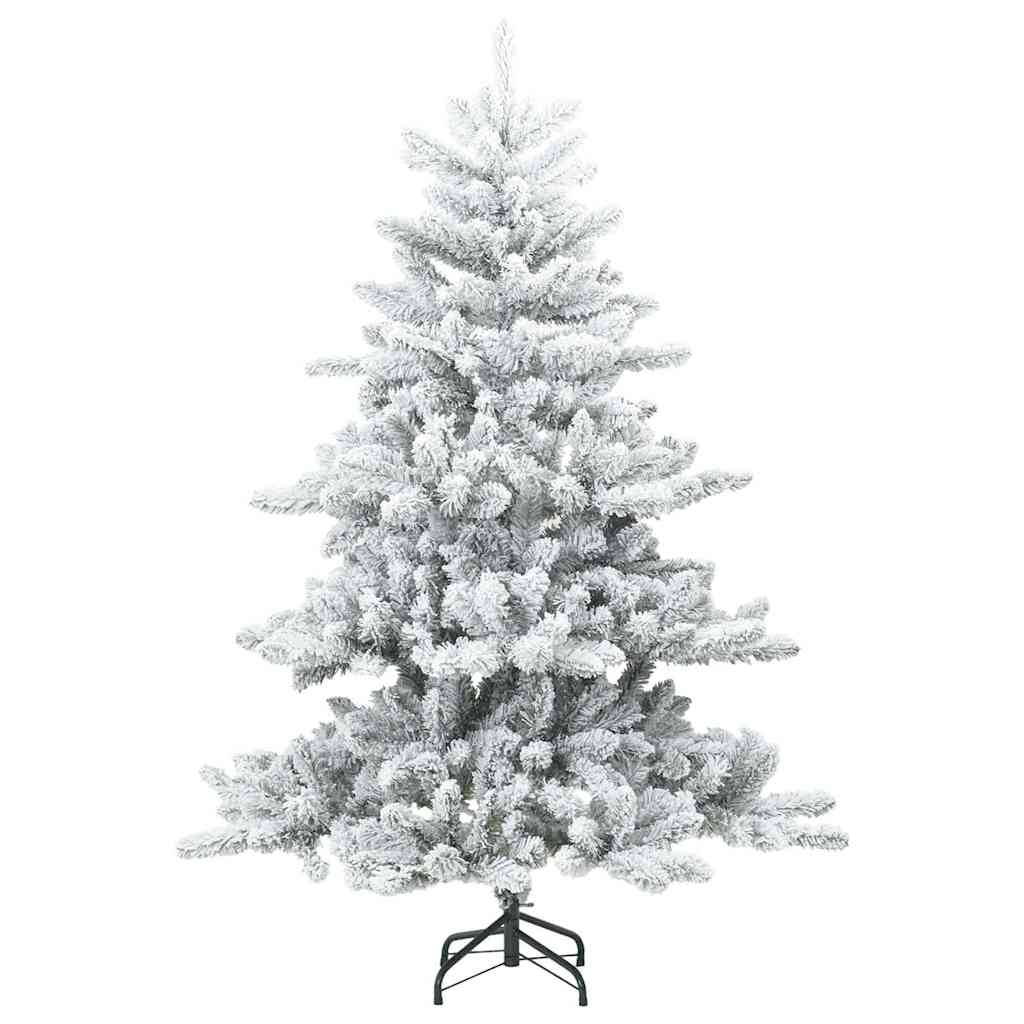 Műanyag Hajtogatós Karácsonyfa 150 LED-del Fehér 150 cm PVC