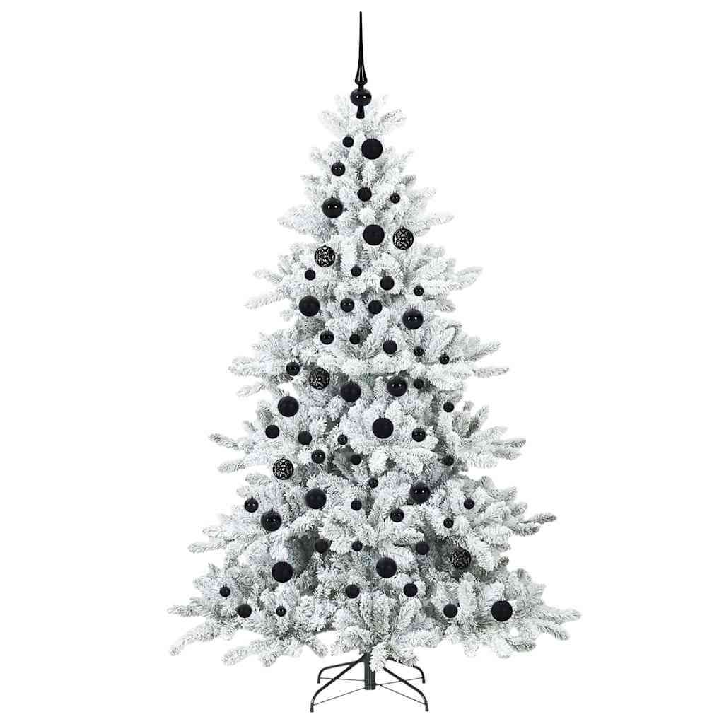 Műanyag Hajtogatós Karácsonyfa 300 LED-del Fehér 180 cm PVC