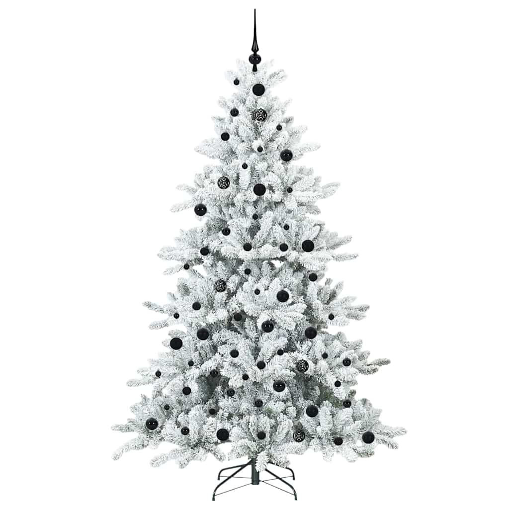 Műanyag Hajtogatós Karácsonyfa 300 LED-del Fehér 210 cm PVC