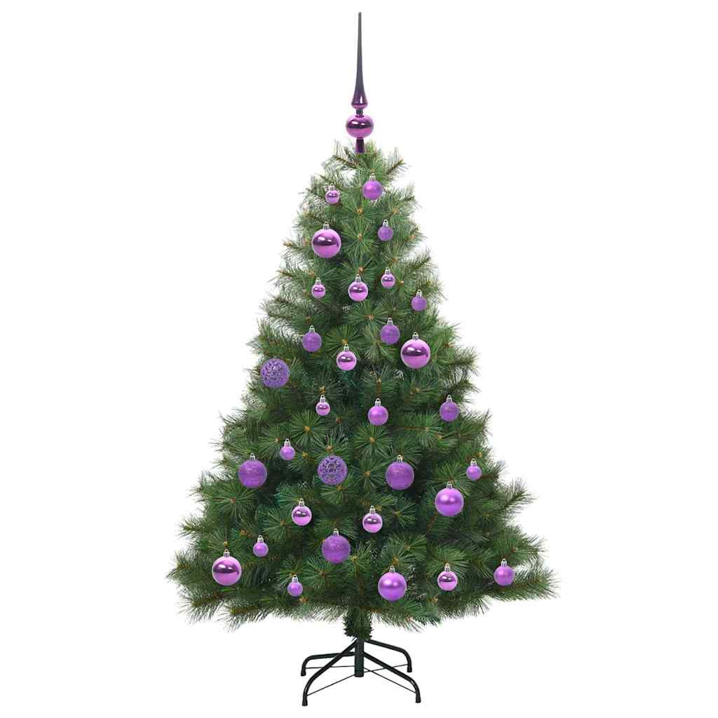 Mű karácsonyfa 150 LED-del állvánnyal Zöld 120 cm PE és PVC