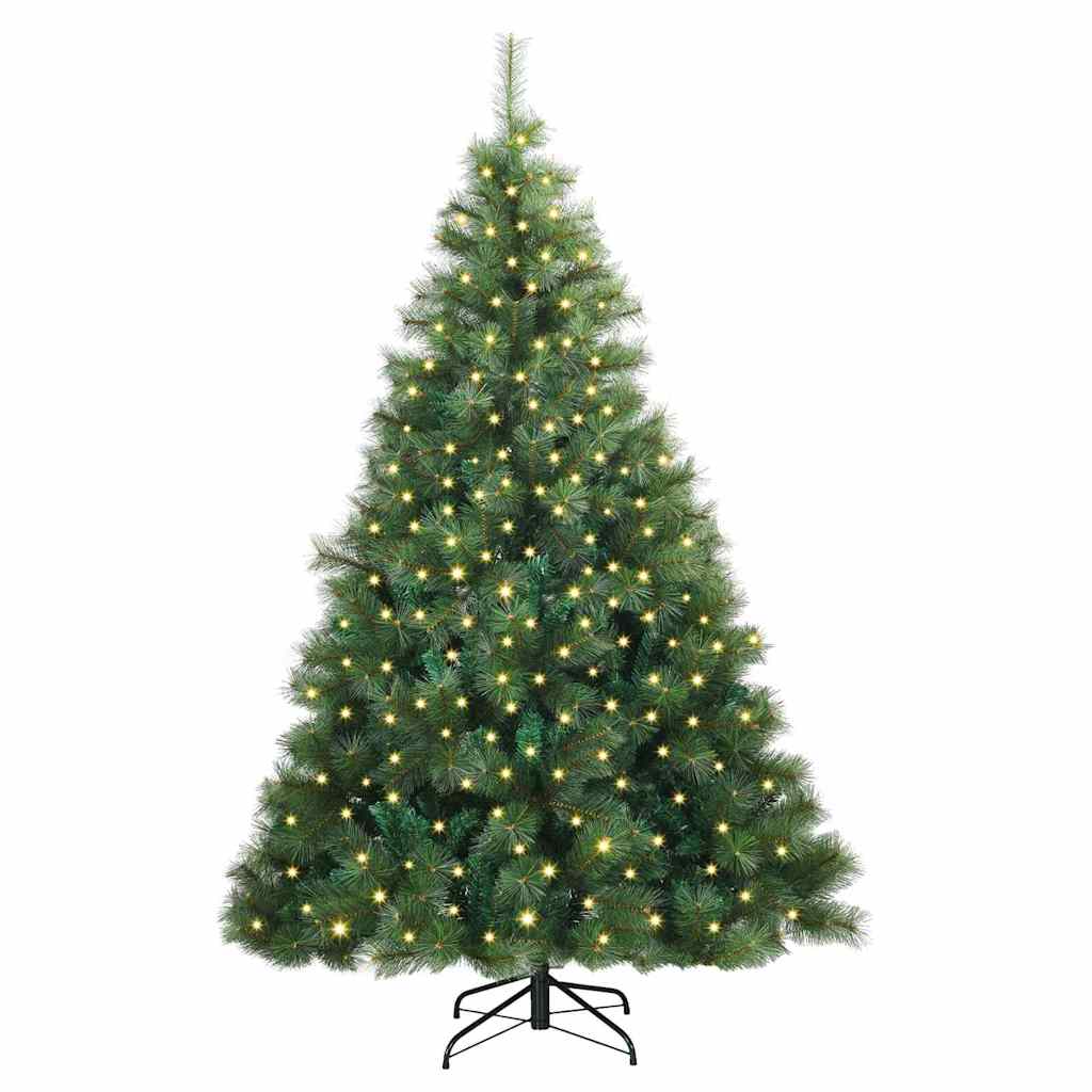 Mű karácsonyfa 300 LED-del állvánnyal Zöld 180 cm PE és PVC