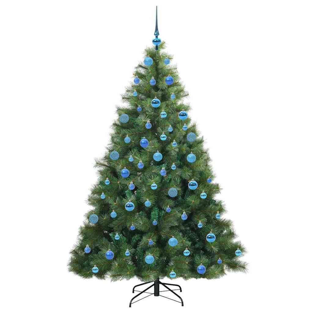Mű karácsonyfa 300 LED-del állvánnyal Zöld 180 cm PE és PVC