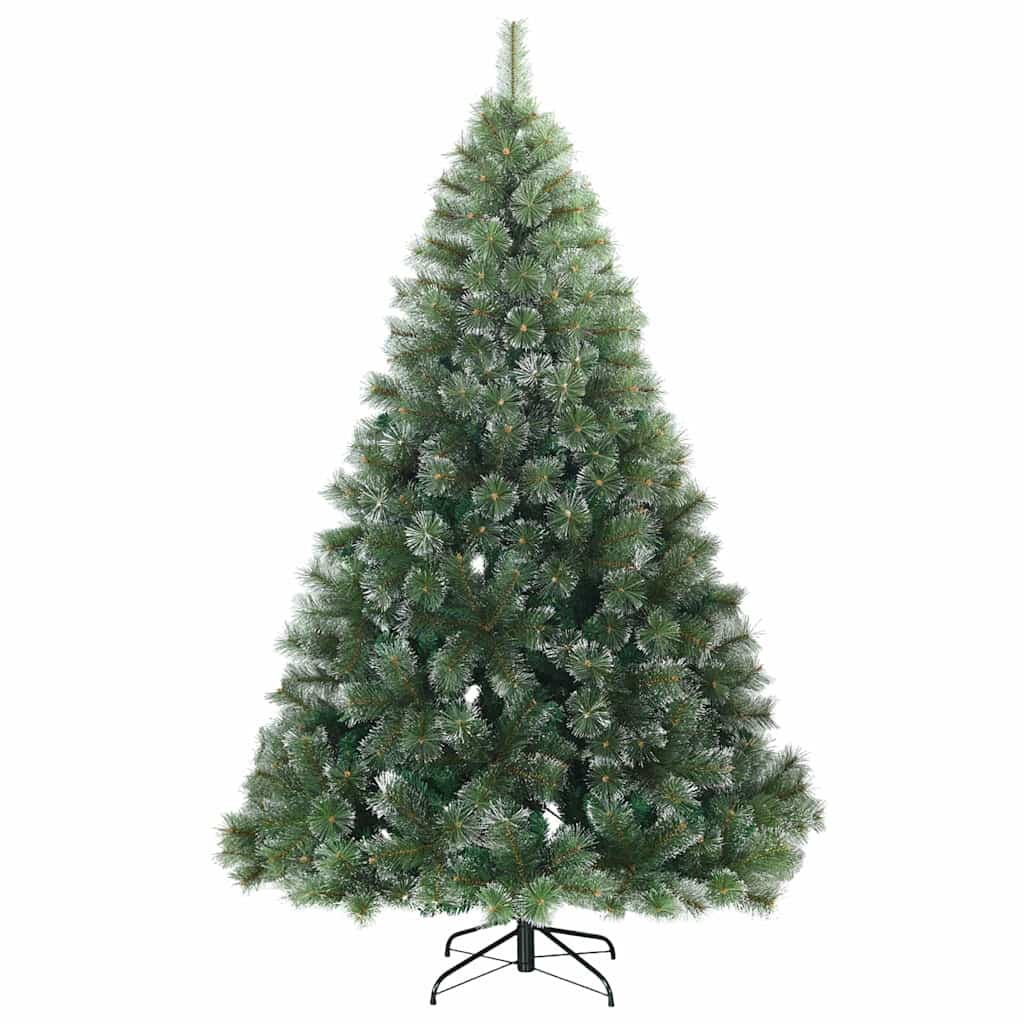 Mű karácsonyfa 300 LED-del állvánnyal Zöld 180 cm PE és PVC