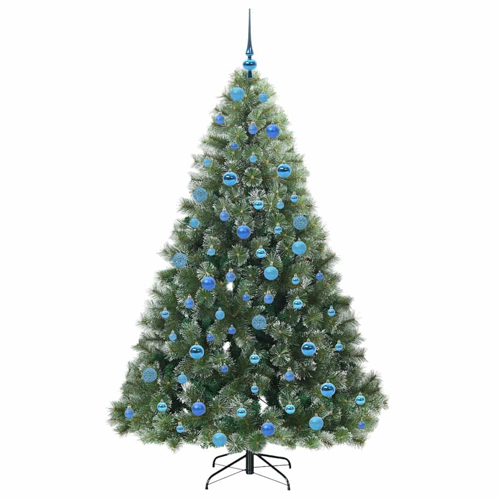 Mű karácsonyfa 300 LED-del állvánnyal Zöld 180 cm PE és PVC