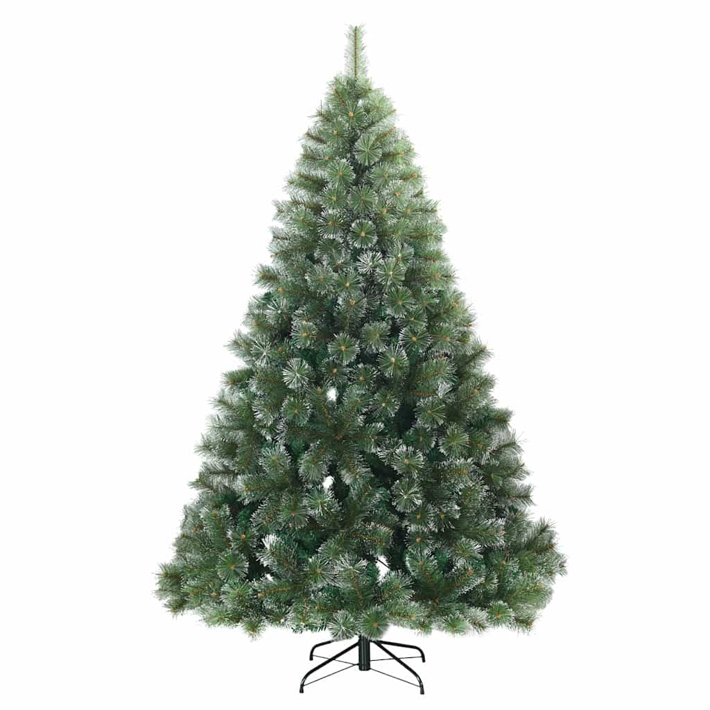 Mű karácsonyfa 300 LED-del állvánnyal Zöld 240 cm PE és PVC
