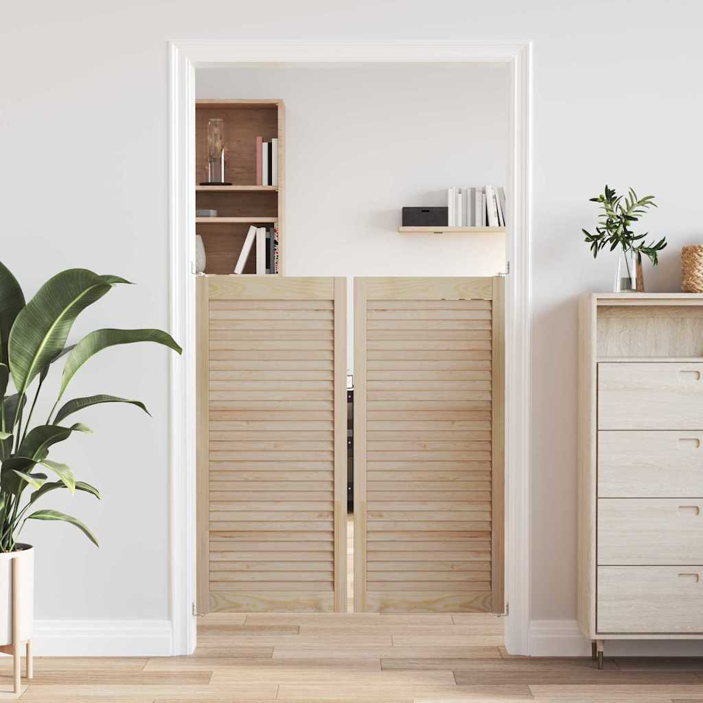 Széfajtó 2 pcs Természetes 49,5 x 2,1 x 110 cm Tömör fenyőfa