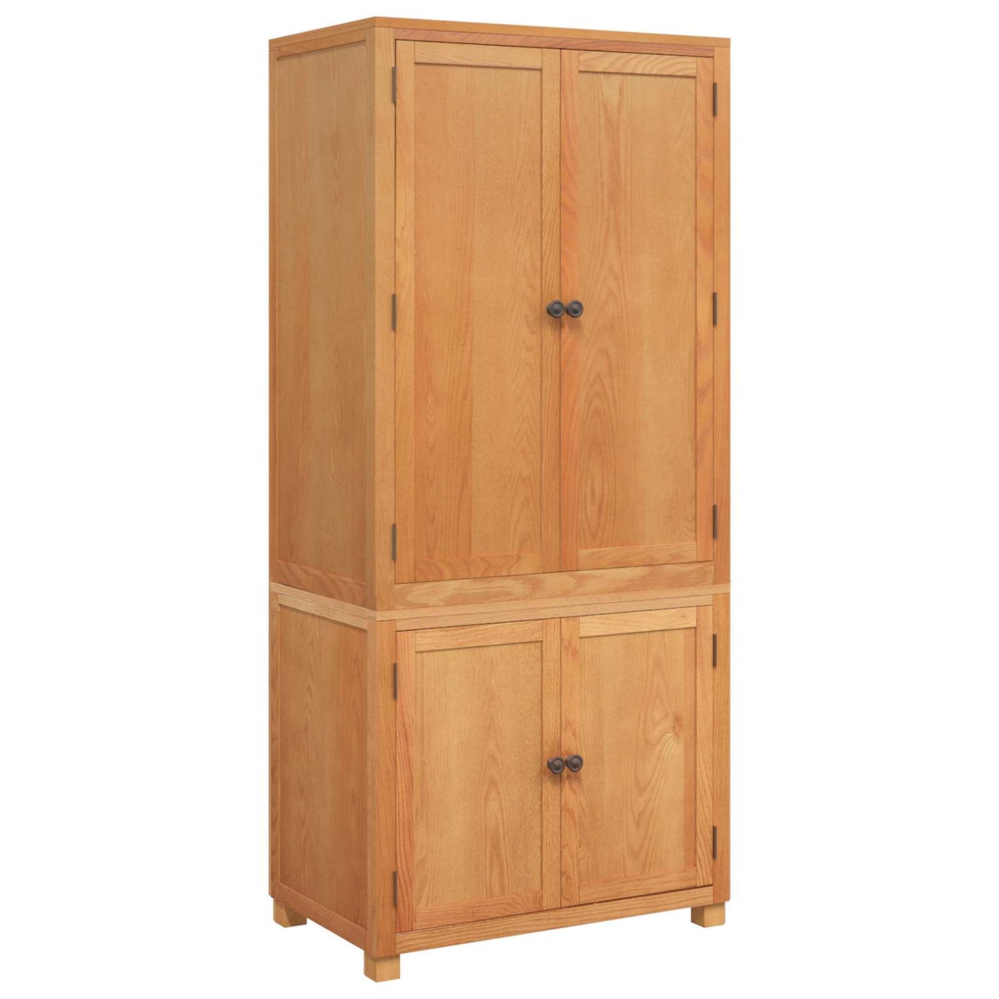 Tároló bútor készlet 2 db Barna 80 x 50 x 180 cm Tömör Tölgyfa