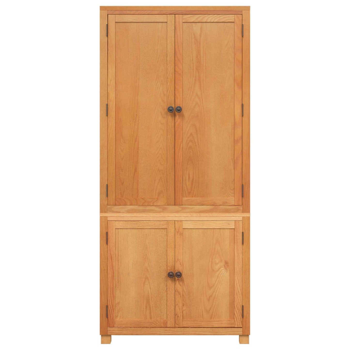 Tároló bútor készlet 2 db Barna 80 x 50 x 180 cm Tömör Tölgyfa