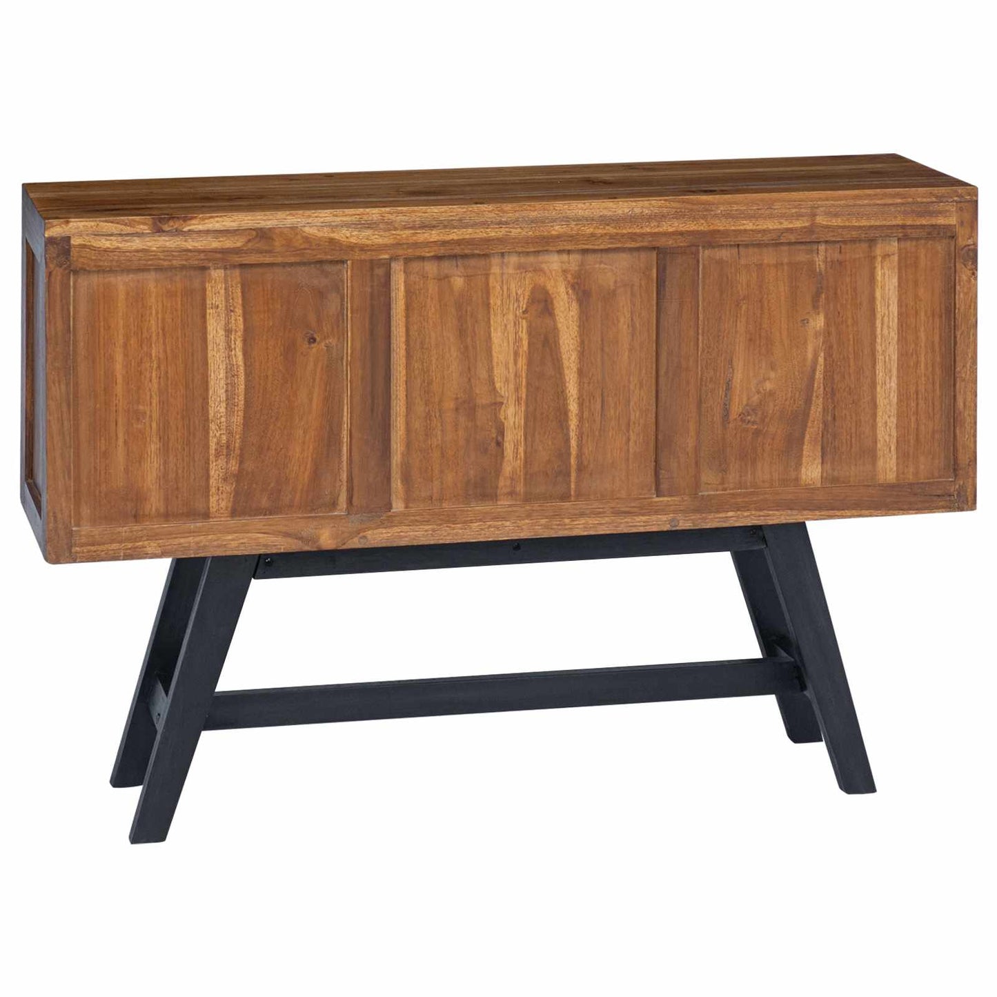 TV állvány fiókkal Természetes 110 x 30 x 75 cm Tömör Teakfa