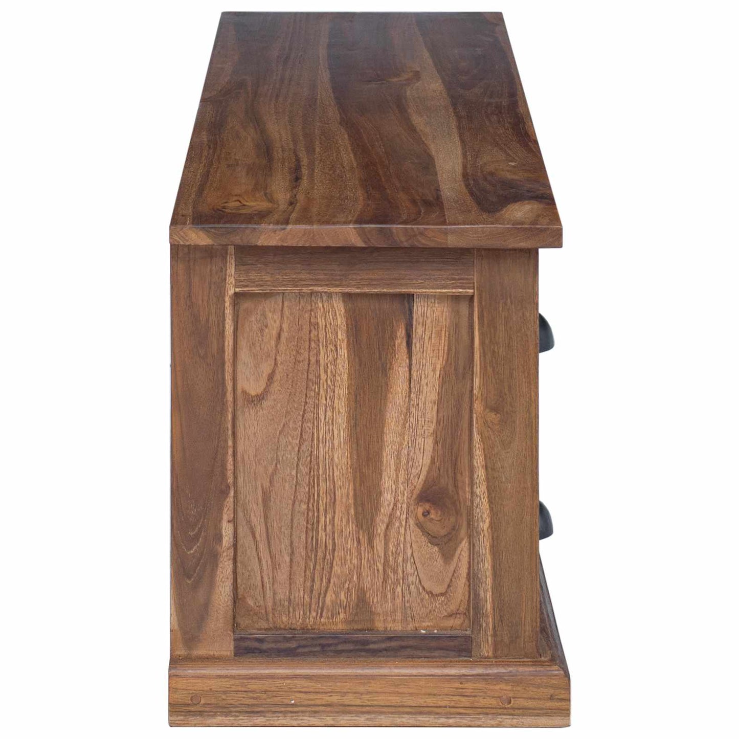 TV állvány fiókkal Természetes 110 x 30 x 40 cm Tömör Teakfa