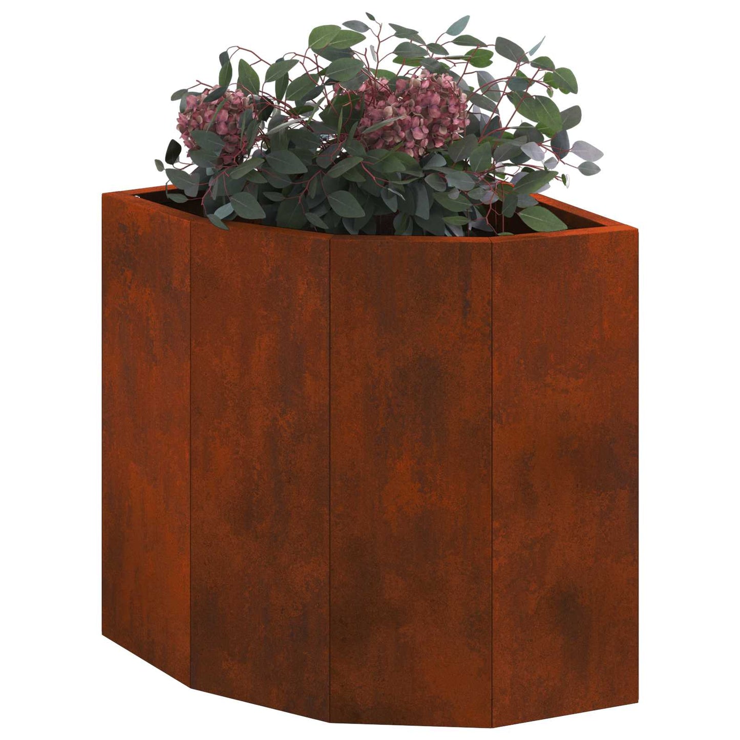 Sarok Virágtartó Rozsdás 30 x 30 x 35 cm időjárásálló acél