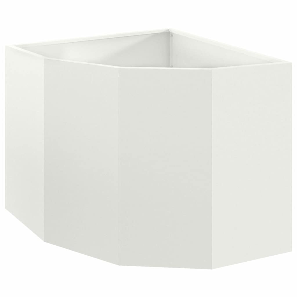 Sarok Virágtartó Fehér 60 x 60 x 50 cm Acél