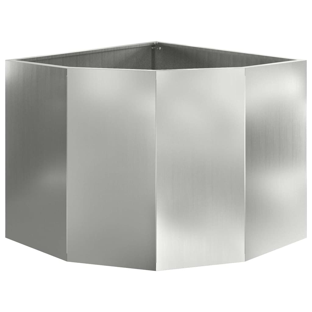 Sarok Virágtartó Ezüst 60 x 60 x 50 cm Horganyzott acél