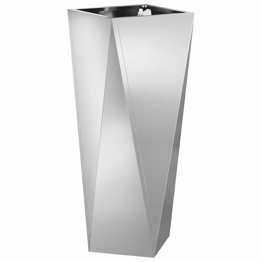 Növénytartó 2 db Ezüst 30 x 30 x 75 cm Horganyzott acél
