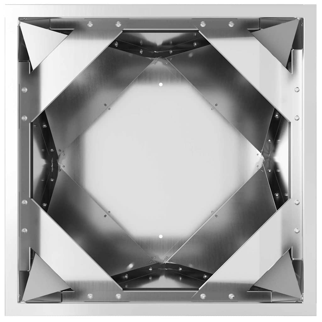 Növénytartó 2 db Ezüst 30 x 30 x 75 cm Horganyzott acél