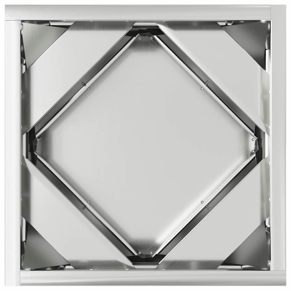 Növénytartó 2 pcs Ezüst 30 x 30 x 30 cm Horganyzott acél