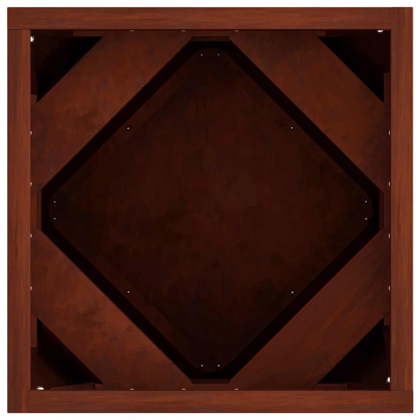 Növénytartó 2 db Rozsdás 30 x 30 x 30 cm Időjárásálló acél