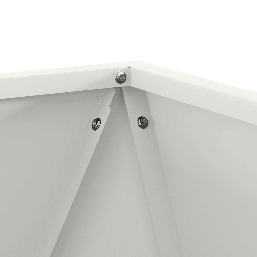Növénytartó Fehér 50 x 50 x 50 cm Acél