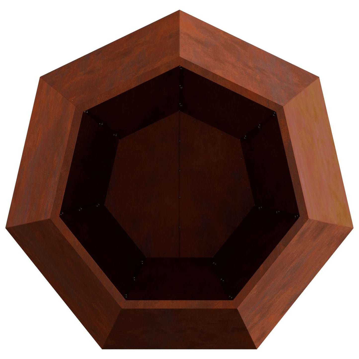 Növénytartó Rozsdás 100 x 100 x 80 cm Időjárásálló acél
