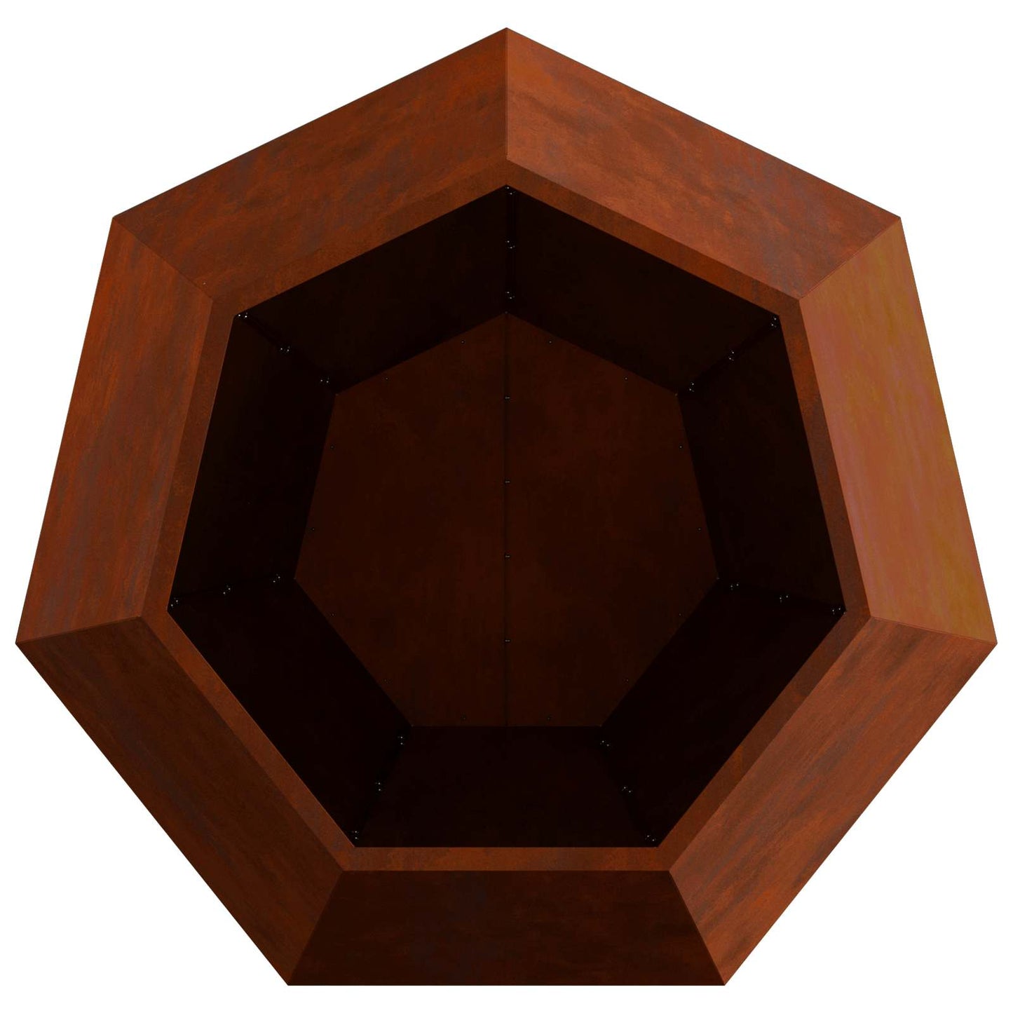 Növénytartó 2 db Rozsdás 100 x 100 x 80 cm Időjárásálló acél