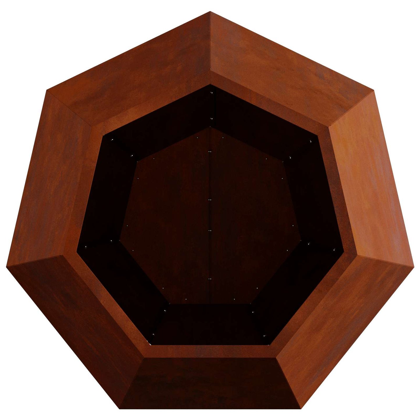 Növénytartó Rozsdás 75 x 75 x 60 cm Időjárásálló acél